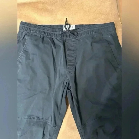 Sun + Stone Men's Black Articulated Drawstring Jogger Pants Size XL 30” Inseam - Picture 6 of 9